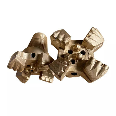 Oil Well Diamond Pdc Drill Bit 4 Wing High Impact Toughness